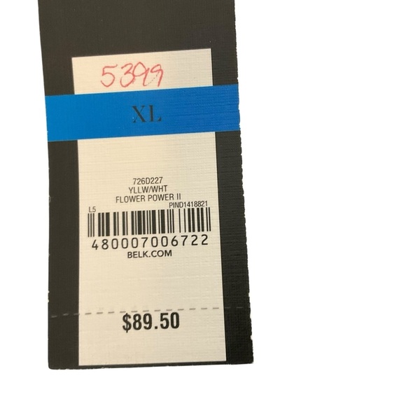 Crown & Ivy Geometric Blue and White Midi Dress - Picture 5 of 8